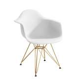 Podstawa Fotel Dar Gold biały. 01 - polipropylen | złota