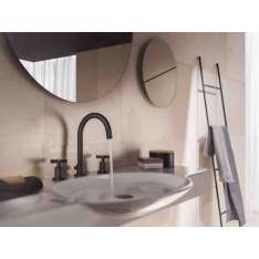 3-otworowa bateria umywalkowa z indywidualnymi rozetami Nobili Rubinetterie Lira