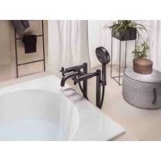 Zestaw wannowy stojący na podłodze z główką prysznicową Nobili Rubinetterie Lira