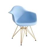 Podstawa Fotel Dar Gold jasny niebieski. 12 - polipropylen | złota