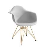 Podstawa Fotel Dar Gold jasny szary. 05 - polipropylen | złota