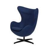 Podstawa Fotel Egg Classic Black atlantycki niebieski 26 - wełna | czarna