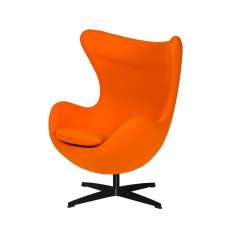 Podstawa Fotel Egg Classic Black marchewkowy 38 - wełna | czarna