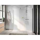 Panel prysznicowy z aluminium i szkła hartowanego Novellini GIADA H+H KIT EDGE