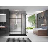 Panel prysznicowy Novellini Kuadra H SQUARES/STRIPES