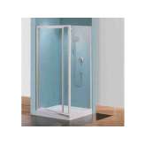 Narożna kabina prysznicowa z drzwiami uchylnymi Novellini Tris F