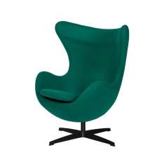 Podstawa Fotel Egg Classic Black szmaragdowy zielony 41 - wełna | czarna
