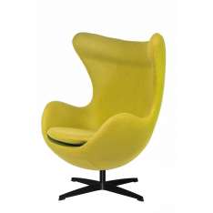Podstawa Fotel Egg Classic Black zielona oliwka 20 - wełna | czarna