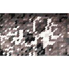 Dywanik wełniany z optycznym wzorem NOW Carpets SKULL