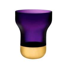 Szeroki wazon z fioletową górą i złotą podstawą Nude Contour WIDE