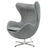 Podstawa aluminiowa Fotel Egg Classic szara Kratka 127 - wełna |