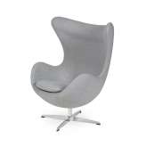 Podstawa aluminiowa Fotel Egg Classic szary melanż 17 - wełna |