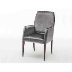 Krzesło z tkaniny tapicerowanej z podłokietnikami OAK VOLTA
