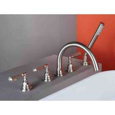 Zestaw wannowy 5-otworowy z główką prysznicową Officina Nicolazzi Agorà 2314NS05IN