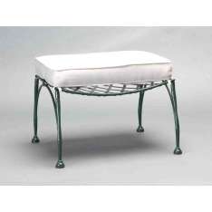 Prostokątny, żelazny podnóżek ogrodowy Officinaciani Florio