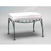 Prostokątny, żelazny podnóżek ogrodowy Officinaciani Florio