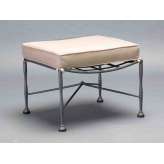 Prostokątny, żelazny podnóżek ogrodowy Officinaciani Intreccio