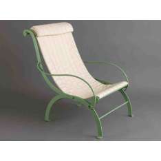 Fotel ogrodowy z kutego żelaza z podłokietnikami Officinaciani RIVIERA