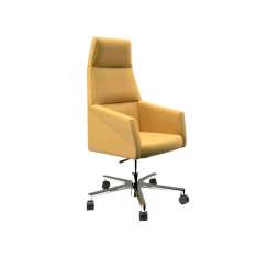 Krzesło z tkaniny z aluminiową podstawą Ofifran ray