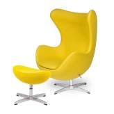 Podstawa aluminiowa Fotel Egg Classic z podnóżkiem musztardowy 21 - wełna |