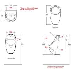 Pisuar ceramiczny podwieszany Olympia Ceramica Urinal ECO