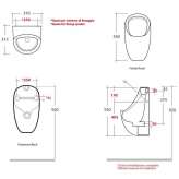 Pisuar ceramiczny podwieszany Olympia Ceramica Urinal ECO