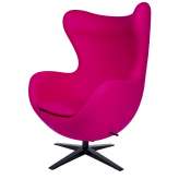 Podstawa Fotel Egg szeroki Black fuksja 11 - wełna | czarna