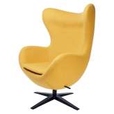 Podstawa Fotel Egg szeroki Black musztardowy 13 - wełna | czarna