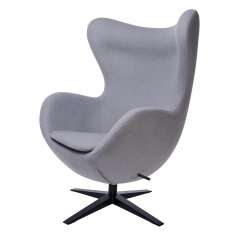 Podstawa Fotel Egg szeroki Black szary 18 - wełna | czarna