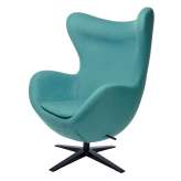 Podstawa Fotel Egg szeroki Black Turkusowy 12 - wełna | czarna