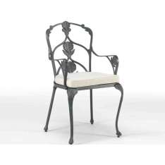 Krzesło ogrodowe z aluminium z recyklingu z podłokietnikami Oxley's Furniture Barrington
