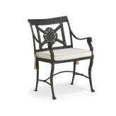 Krzesło ogrodowe z aluminium z recyklingu z podłokietnikami Oxley's Furniture Luxor