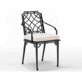 Krzesło ogrodowe z aluminium z recyklingu z podłokietnikami Oxley's Furniture Rissington