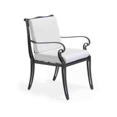 Tapicerowane krzesło ogrodowe z podłokietnikami Oxley's Furniture Scroll