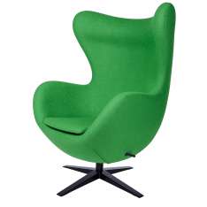 Podstawa Fotel Egg szeroki Black zielony 10 - wełna | czarna