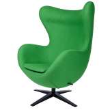 Podstawa Fotel Egg szeroki Black zielony 10 - wełna | czarna