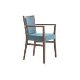 Krzesło bukowe tapicerowane z podłokietnikami Palma Moma SOFT 472HP.i4
