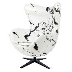 Podstawa Fotel Egg szeroki Marble Black - tkanina | czarna