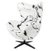 Podstawa Fotel Egg szeroki Marble Black - tkanina | czarna