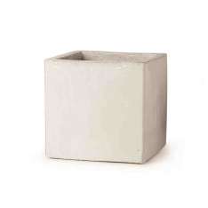 Ręcznie wykonany wazon ogrodowy z terakoty Paolelli Garden CUBO BIANCO