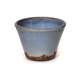 Niski, ręcznie robiony wazon ogrodowy z terakoty Paolelli Garden TRONCO CONICO PERVICA