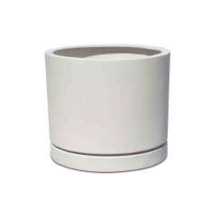 Wazon ogrodowy z gliny włóknistej Paolelli Garden BALTIMORA White Lite