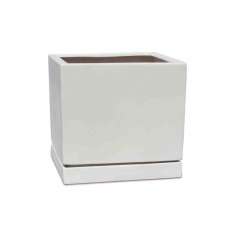 Donica ogrodowa z gliny włóknistej Paolelli Garden PORTLAND White Lite