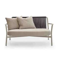 Dwuosobowa sofa ogrodowa z tkaniny Parla Bold CLUB