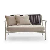 Dwuosobowa sofa ogrodowa z tkaniny Parla Bold CLUB