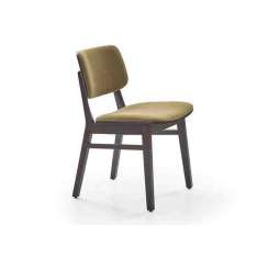 Krzesło z tkaniny z wbudowaną poduszką Parla Mate XL
