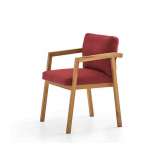 Tkaninowe krzesło z podłokietnikami Parla Svelte T