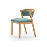 Krzesło z tkaniny z wbudowaną poduszką Parla Venus