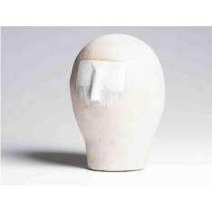Przedmiot dekoracyjny / rzeźba z kamionki porcelanowej szkliwionej Pascale Girardin Bust 02