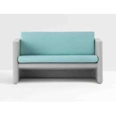 2-osobowa sofa ogrodowa z polietylenu tapicerowanego Pedrali Sunset 626